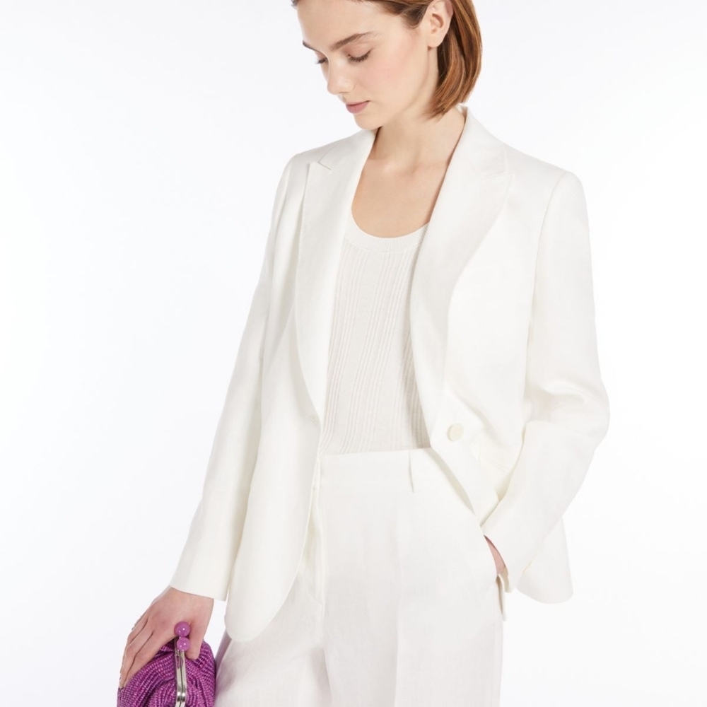 Weekend Max Mara  linen single breast  blazer